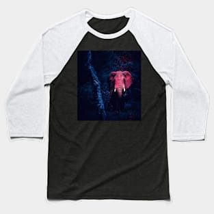 Pink Elephant in a dark forest Baseball T-Shirt